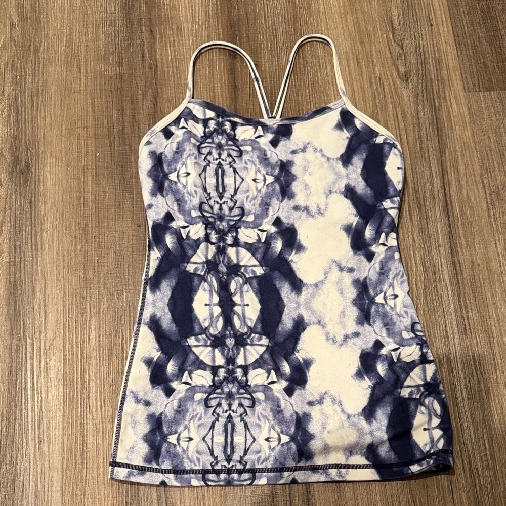 lululemon athletica Navy and Cream Camisole